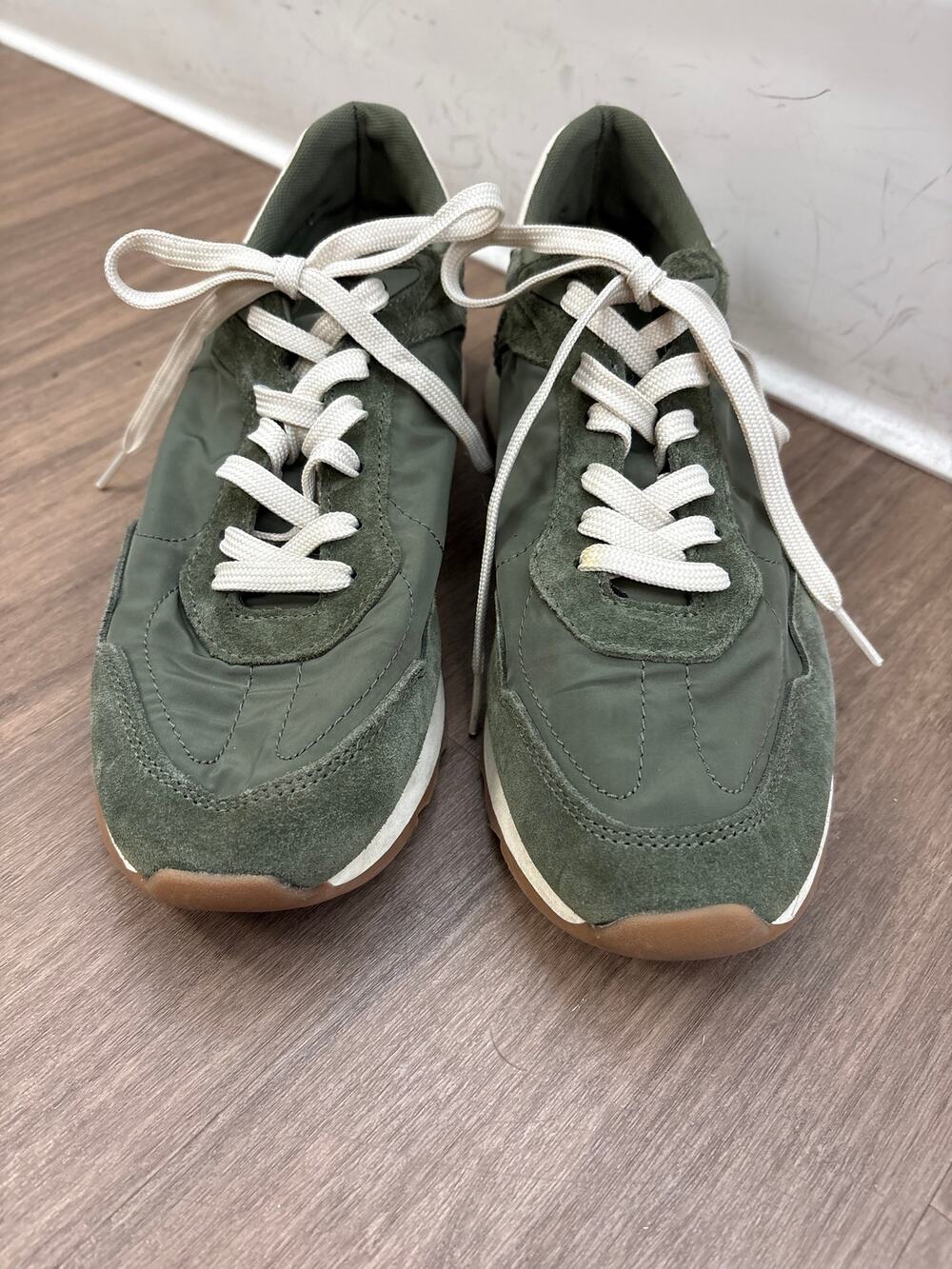 Zara Green Tennis Shoes Sz 10.5 (41)